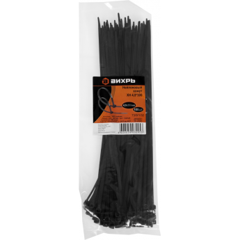 Нейлоновый хомут ВИХРЬ ХН 4,8х300 Ч Нейлоновый хомут ВИХРЬ ХН 4,8х300 Ч